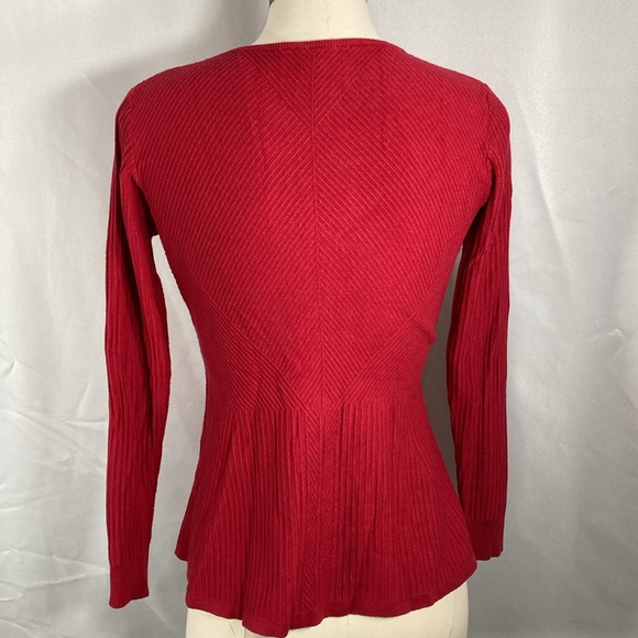 Vila Milano flare waist lightweight sweater office party date Valentine small - Picture 4 of 6